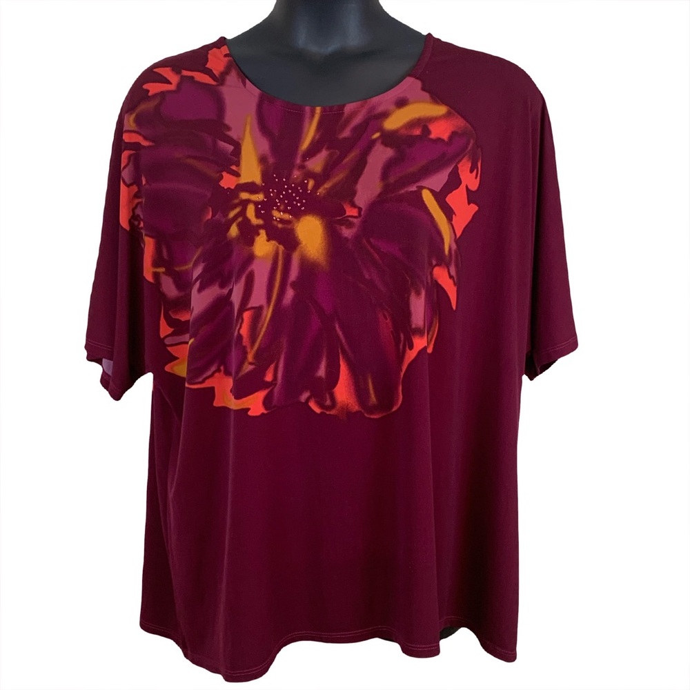 Maggie Barnes short sleeve blouse, size 2X
